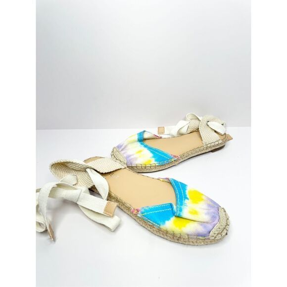 Nine West Mage Meow Bandana Espadrille Flat Sandal Tie Dye Size 5 - Picture 5 of 10